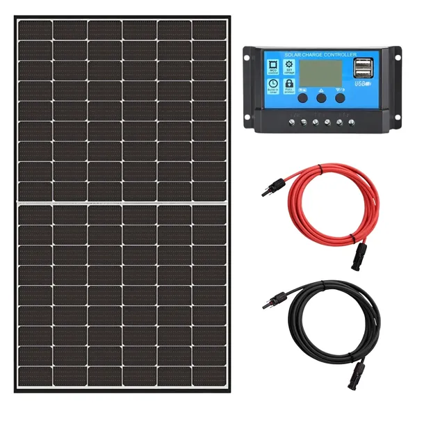 Zestaw Solarny Panel Fotowoltaiczny 415W Regulator Mppt 30A 12V 24V Kabel