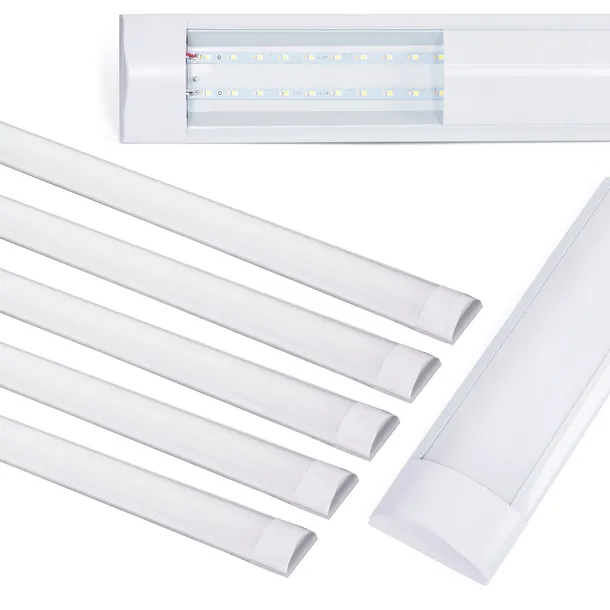 10 x LAMPA LED 120CM NATYNKOWA ŚWIETLÓWKA DO GARAŻU 6500K 36W MOCNA PLAFON