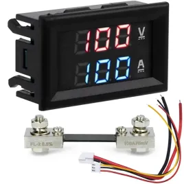 amperomierz-woltomierz-panelowy-100a-100v-napiecie-pradu-stalego-dc-bocznik