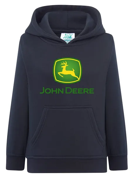 BLUZA z kapturem JOHN DEERE TRAKTOR 122 GRANATOWA