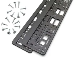 2-x-ramka-pod-tablice-rejestracyjne-kolor-czarny-2-kpl-wkretow-gratis