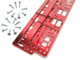 2-x-ramka-pod-tablice-rejestracyjne-czerwone-2-kpl-wkretow-gratis