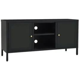 szafka-pod-telewizor-czarna-105x35x52-cm-stal-i-szklo