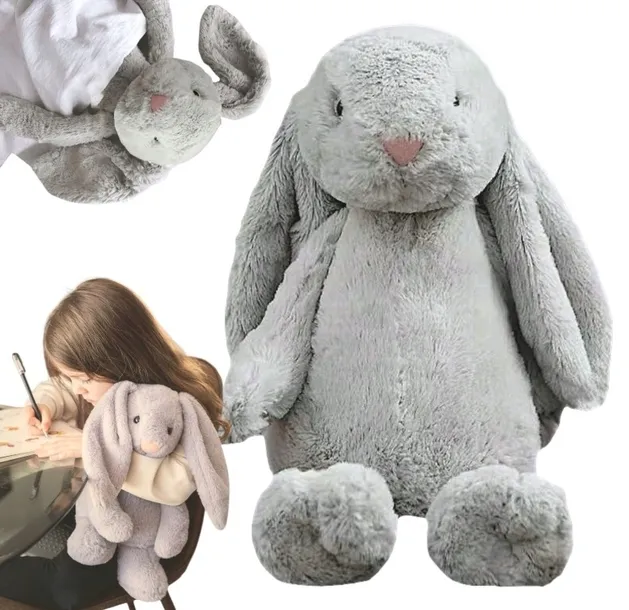 Pluszowa Maskotka 45 cm Królik – Duży Miękki Pluszak Przytulanka Poduszka