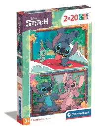 puzzle-2x20-super-color-disney-stitch-clementoni-24809