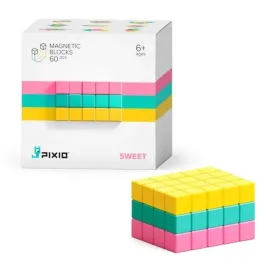 pixio-sweet-60-klocki-magnetyczne-zolte-rozowe-turkusowe-6