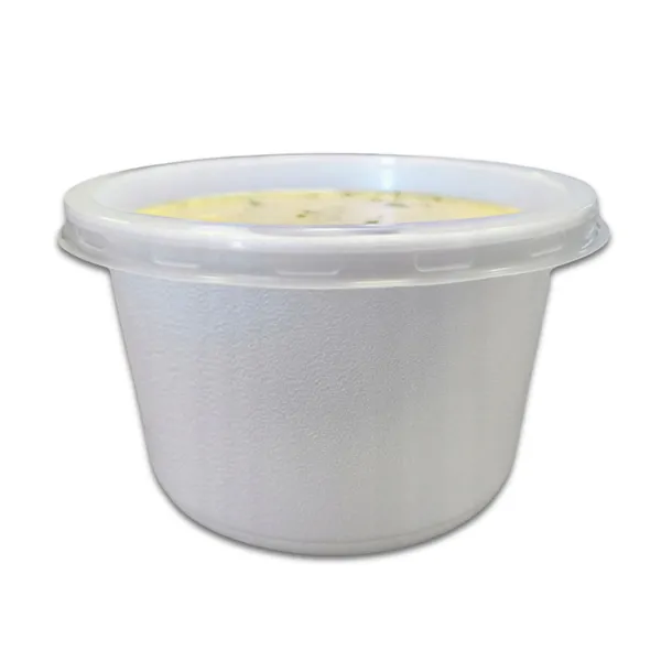 Pojemnik Styropianowy Na Zupę Szczelny Wielorazowy XPP 450ml 50 Szt Wieczko