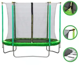 mala-trampolina-ogrodowa-dla-dzieci-f-star-183cm-6ft-green-siatka-wewnetrzn