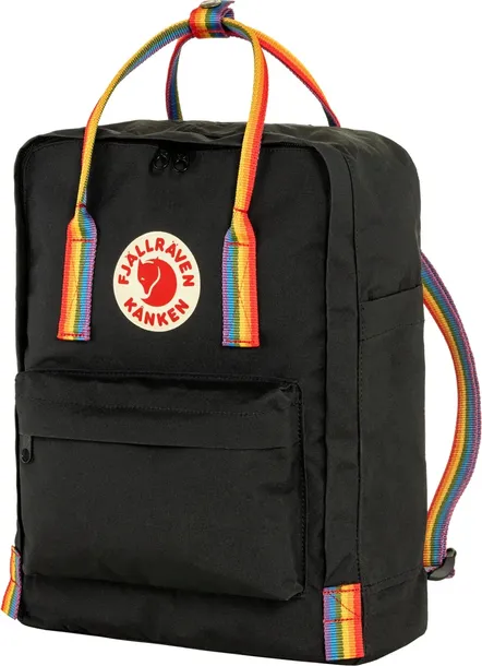 Plecak miejski Fjallraven Kanken Rainbow - Black/ Rainbow Pattern