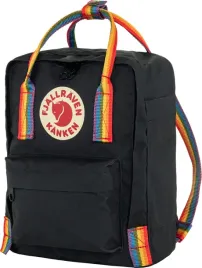 plecak-miejski-fjallraven-kanken-rainbow-mini-black-rainbow-pattern