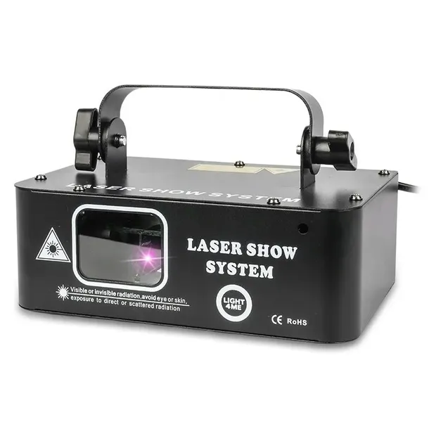 LASER DYSKOTEKOWY ESTRADOWY PROJEKTOR LIGHT4ME LASER RGB GEOMETRIC 500mW