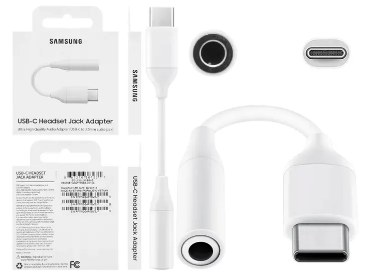 ORYGINALNY ADAPTER AUDIO SAMSUNG USB C - JACK 3.5mm GALAXY S20 S21 S22 S23