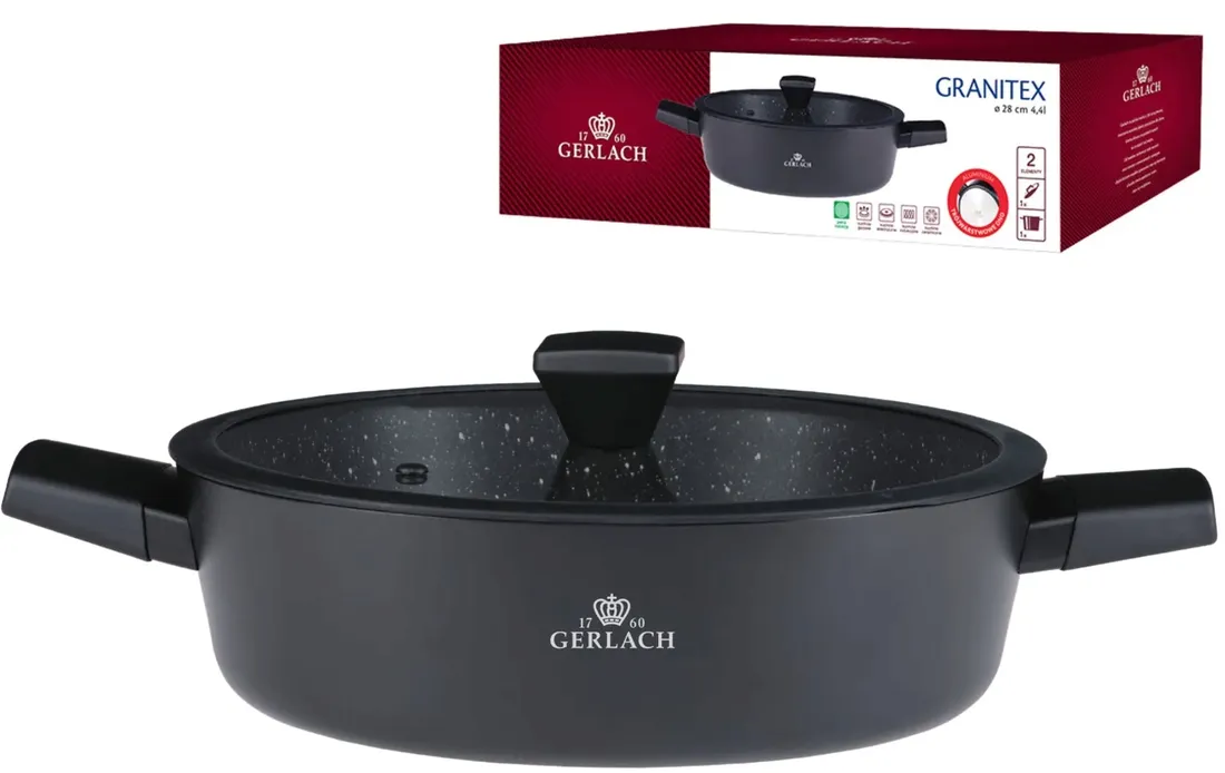 gerlach-garnek-granitex-28-cm-stan-nowy