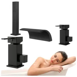 bateria-wannowa-cascade-3-otworowa-nawannowa-kaskada-czarna
