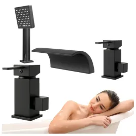bateria-wannowa-cascade-3-otworowa-nawannowa-kaskada-czarna