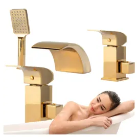 bateria-wannowa-3-otworowa-cascade-z-prysznicem-stojaca-nawannowa-zlota