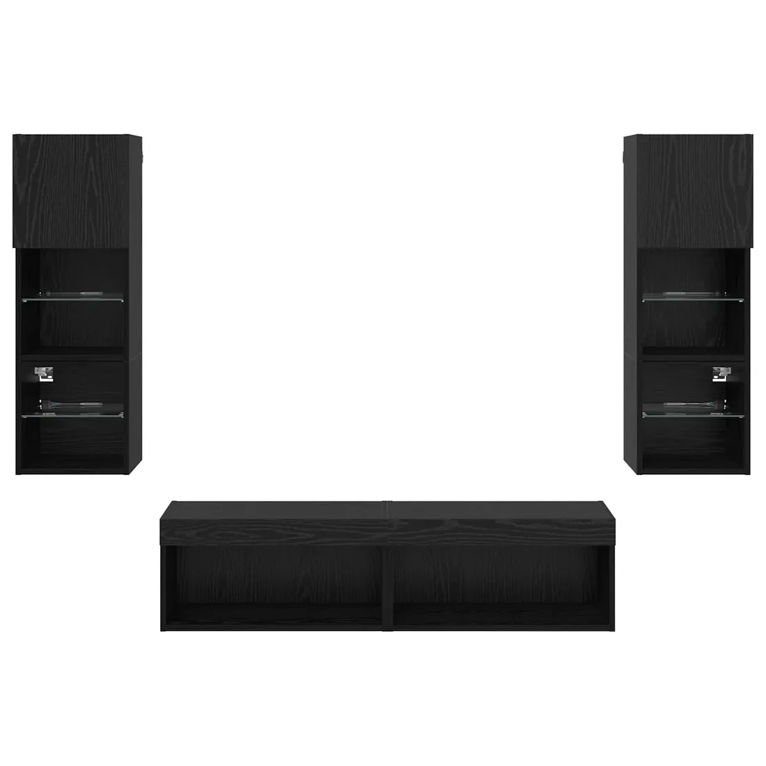 unit-scienny-do-telewizora-ze-led-lights-6-szt-czarny-dab