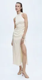 mango-selection-satin-draped-dress-m