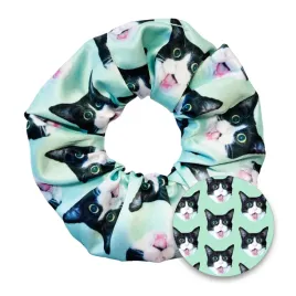 scrunchie-z-kotem-kotami-gumka-do-wlosow-czarny