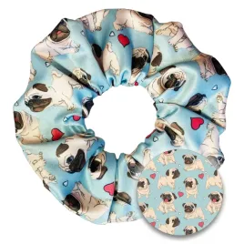 scrunchie-z-psem-mopsem-gumka-do-wlosow-mopsik