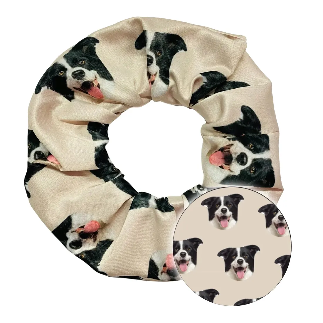 scrunchie-psem-border-collie-gumka-wlosow-prezent