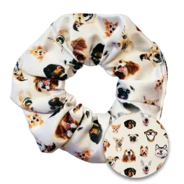 scrunchie-z-psami-pieskami-gumka-do-wlosow-prezent
