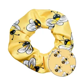 scrunchie-z-pszczolami-gumka-do-wlosow-prezent