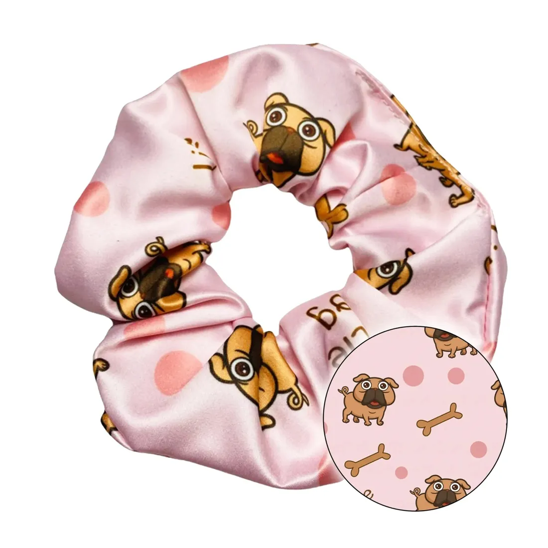 scrunchie-psem-mopsem-mopsik-gumka-wlosow-prezent