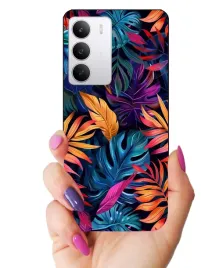 etui-case-do-realme-14x-liscie-rosliny