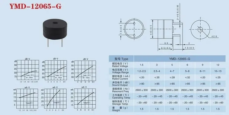 buzzer-z-generatorem-3v-85db-5szt-stan-nowy
