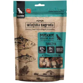 przysmaki-dla-psa-wiejska-zagroda-miekkie-suszone-kaski-tunczyk-100g