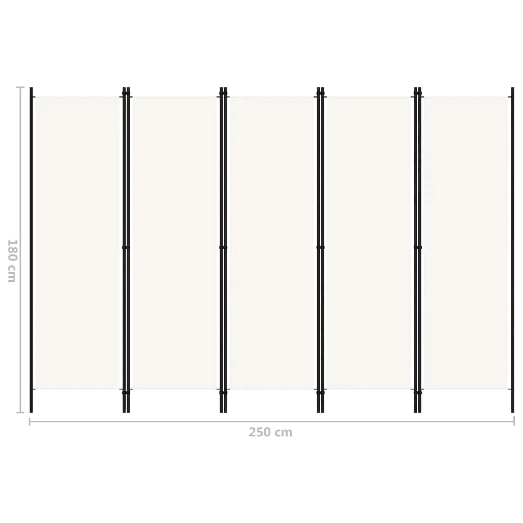 parawan-5-panelowy-kremowy-250-x-180-cm