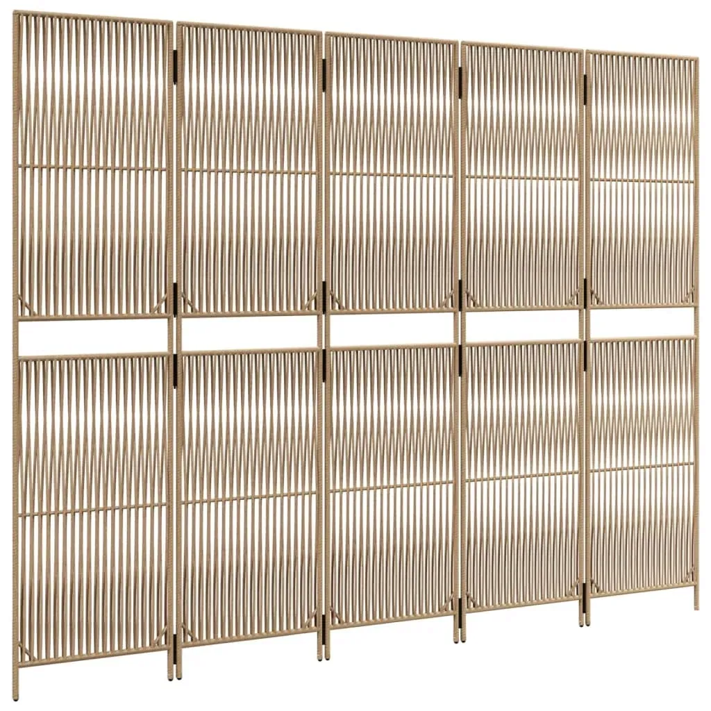 parawan-5-panelowy-bezowy-polirattan