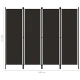 parawan-4-panelowy-brazowy-200-x-180-cm