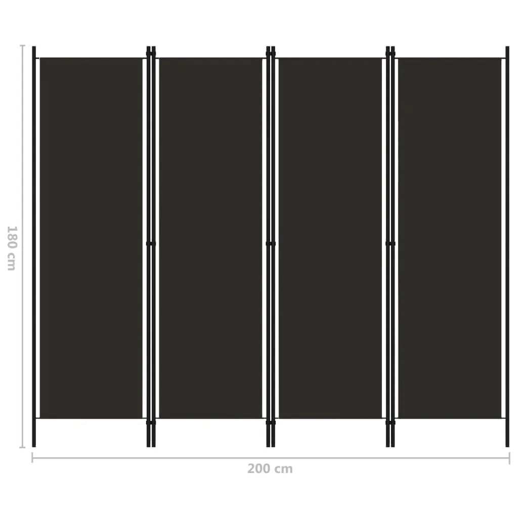 parawan-4-panelowy-brazowy-200-x-180-cm