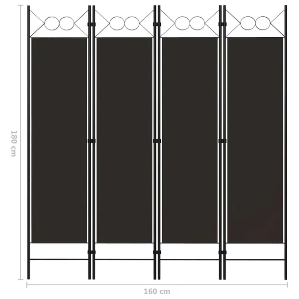 parawan-4-panelowy-brazowy-160-x-180-cm