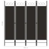 parawan-4-panelowy-brazowy-160-x-180-cm