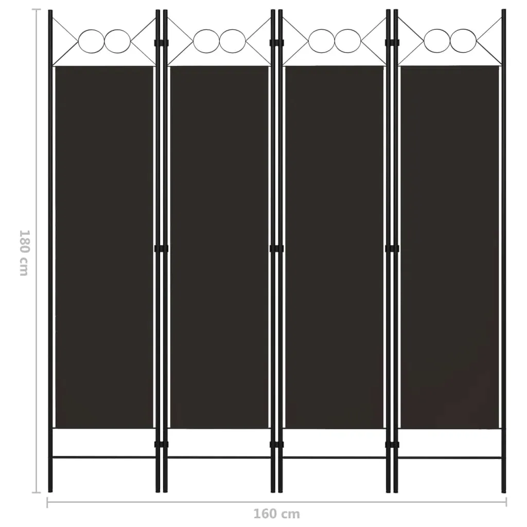 parawan-4-panelowy-brazowy-160-x-180-cm