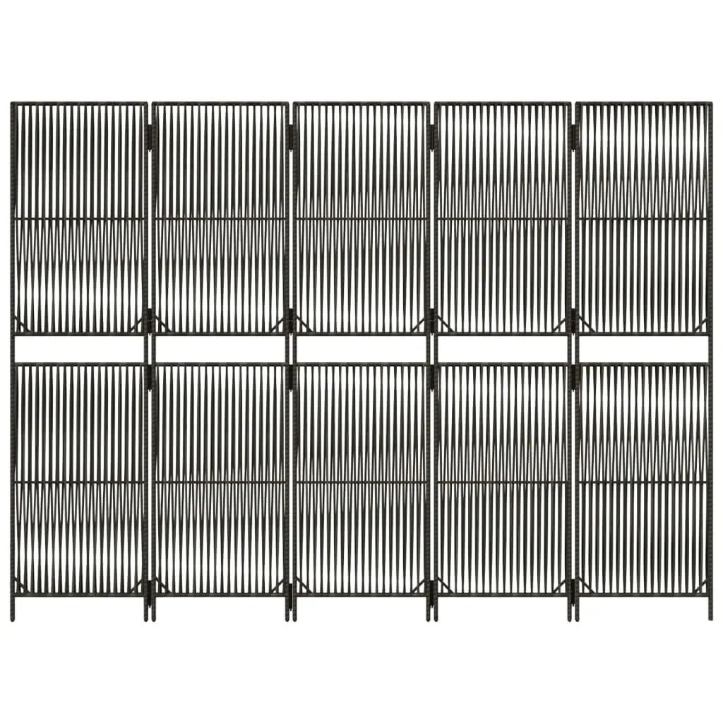 parawan-5-panelowy-szary-polirattan