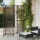 parawan-4-panelowy-brazowy-polirattan