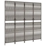 parawan-4-panelowy-brazowy-polirattan