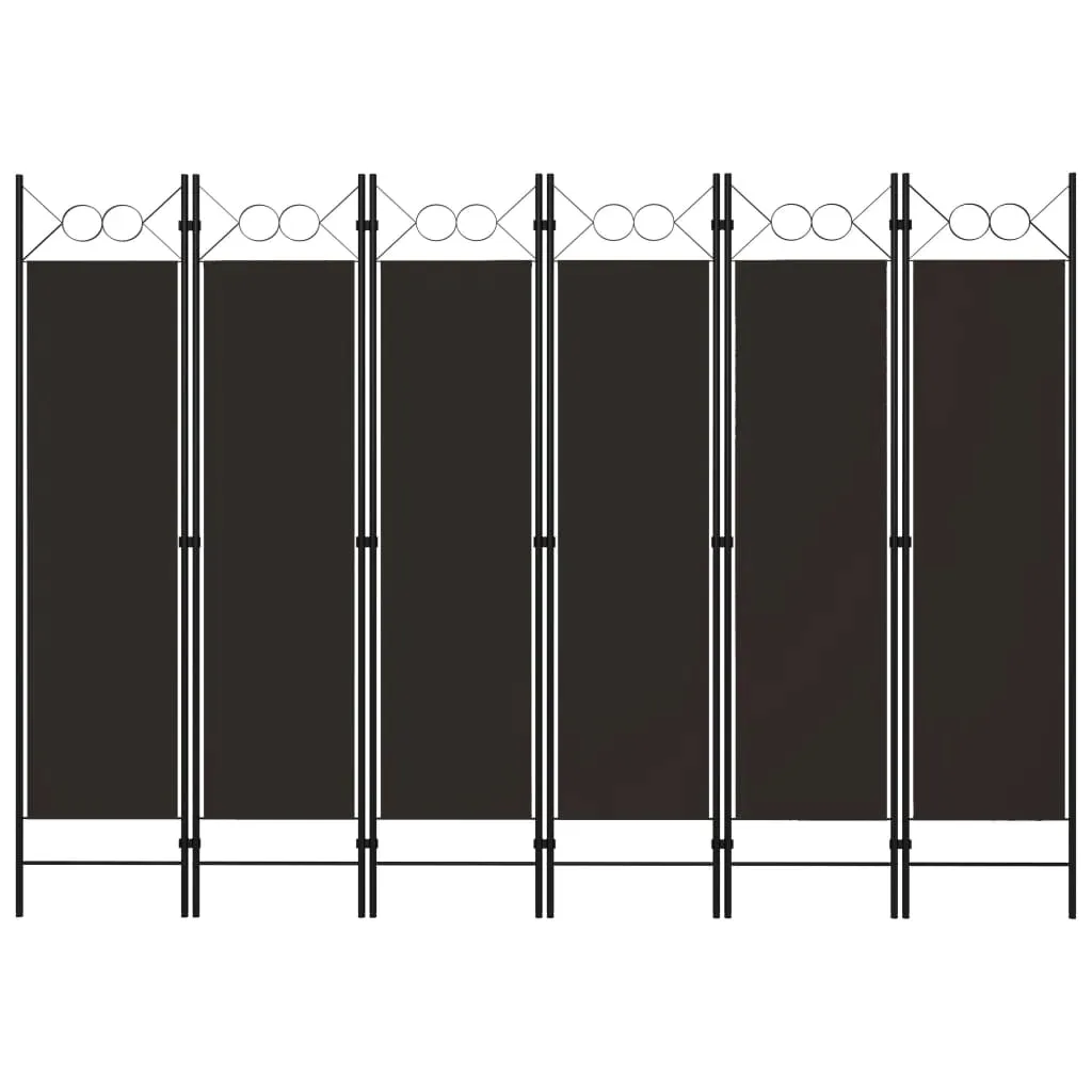 parawan-6-panelowy-brazowy-240-x-180-cm