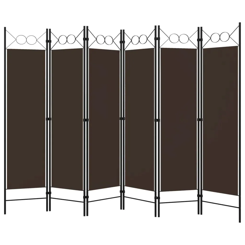 parawan-6-panelowy-brazowy-240-x-180-cm