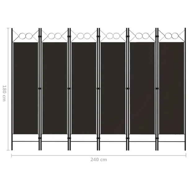 parawan-6-panelowy-brazowy-240-x-180-cm