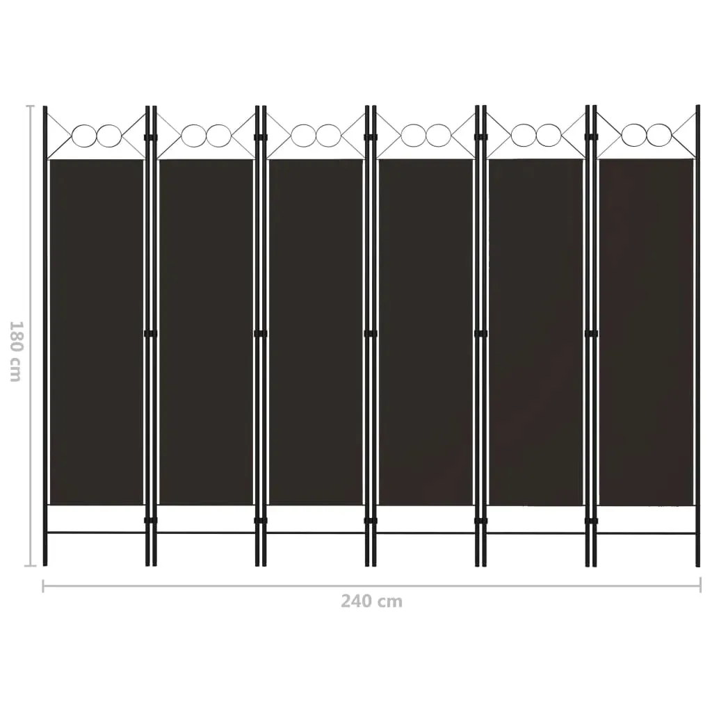 parawan-6-panelowy-brazowy-240-x-180-cm