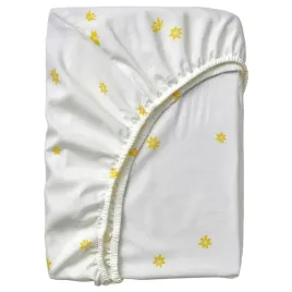 ikea-skogsduva-przescieradlo-z-gumka-kwiaty-bialy-90x200cm-bawelna-wiskoza