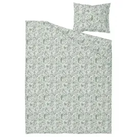 ikea-rodgersia-komplet-poscieli-150x200-50x60-cm-zielony-bawelna-wiskoza