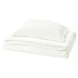ikea-schersmin-komplet-poscieli-150x200-50x60-cm-bawelna-muslinowa-bialy
