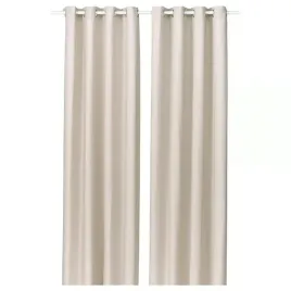 ikea-ginstmott-zaslona-2-szt-z-oczkami-bezowy-145x300-cm-przyciemniajaca