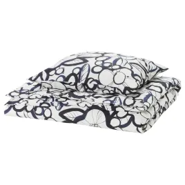 ikea-harlir-komplet-poscieli-150x200-50x60-wzor-kwiatowy-czarny